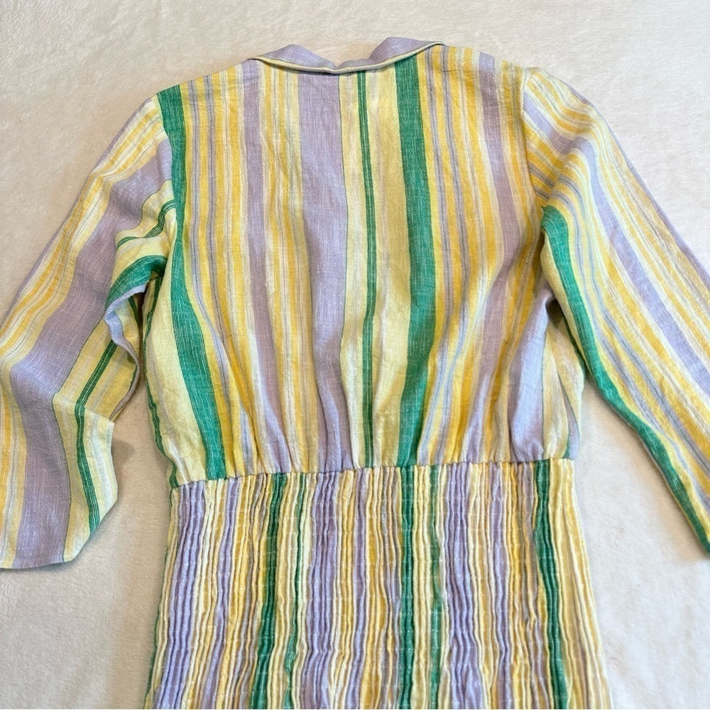 NWT Zara Pastel Striped Smocked Mini Dress "The Valery Dress" Blogger Favorite - Picture 7 of 12